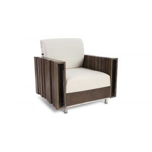 Phillips Collection - Barcode Club Chair, White Cushion - PH75341