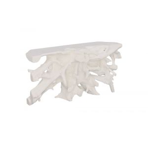 Phillips Collection - Beau Cast Root Console Table, Gel Coat White - PH86004
