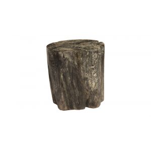 Phillips Collection - Black Wash Stool, Round - ID85089