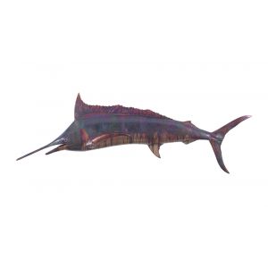 Phillips Collection - Blue Marlin Fish Wall Sculpture, Resin, Copper Patina Finish - PH100654