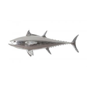 Phillips Collection - Bluefin Tuna Fish Wall Sculpture, Resin, Silver Leaf - PH64547