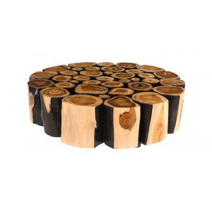 Phillips Collection - Boscage Coffee Table on Black Metal Legs, Round - TH81392
