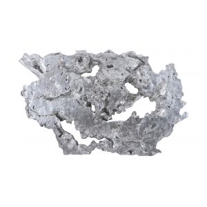 Phillips Collection - Burled Root Wall Art, Large, Silver Leaf - PH83683