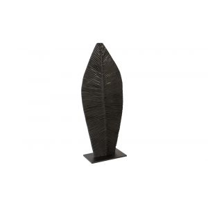 Phillips Collection - Carved Leaf on Stand, Burnt, SM - TH89173