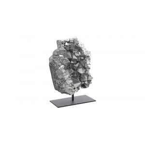 Phillips Collection - Cast Crystal on Stand, Liquid Silver, LG - PH103570