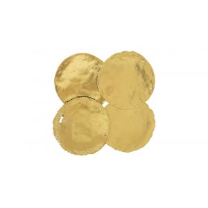 Phillips Collection - Cast Oil Drum Wall Discs, Gold Leaf (Set of 4) - PH60516
