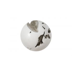 Phillips Collection - Cast Root Wall Ball, Resin, White, MD - PH65328