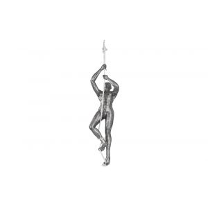 Phillips Collection - Climbing Sculpture w/Rope, Black/Silver, Aluminum - ID100690