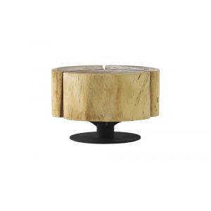 Phillips Collection - Clover Coffee Table, Chamcha Wood, Natural Finish, Metal Base - TH74070