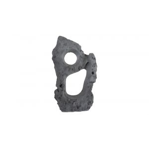 Phillips Collection - Colossal Cast Stone Sculpture, Two Holes, Charcoal Stone - PH104349