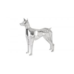 Phillips Collection - Crazy Cut Dog, Stainless Steel, Silver - PH97073