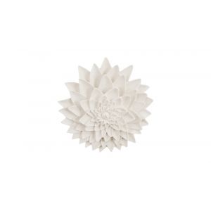 Phillips Collection - Dahlia Flower Wall Art, White Stone - PH104364