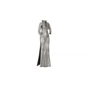 Phillips Collection - Dress Sculpture, Long Sleeves, Black/Silver, Aluminum - ID96057