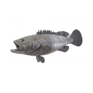 Phillips Collection - Estuary Cod Fish Wall Sculpture, Resin, Polished Aluminum Finish - PH64542