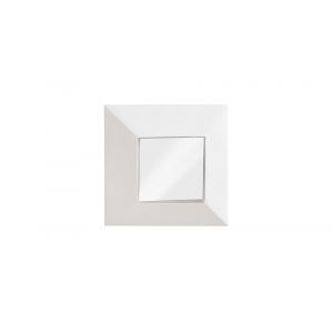 Phillips Collection - Facet Mirror, Gel Coat White - PH104352