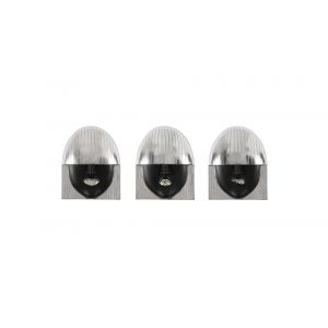 Phillips Collection - Fashion Faces Wall Art, Small, Black and Silver Leaf (Set of 3) - PH109382