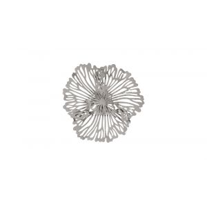 Phillips Collection - Flower Wall Art, Extra Small, Gray, Metal - TH109691
