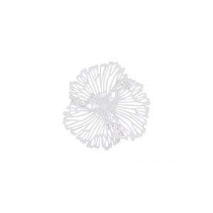 Phillips Collection - Flower Wall Art, Extra Small, White, Metal - TH109685