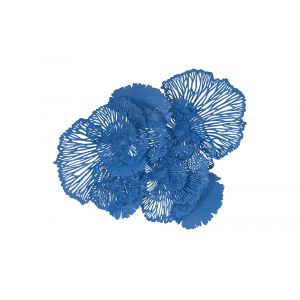 Phillips Collection - Flower Wall Art, Large, Blue, Metal - TH101837
