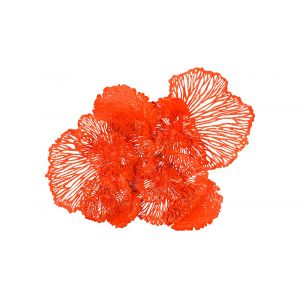 Phillips Collection - Flower Wall Art, Large, Coral, Metal - TH83082