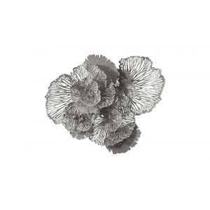 Phillips Collection - Flower Wall Art, Large, Gray, Metal - TH108322
