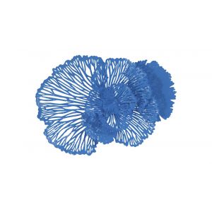 Phillips Collection - Flower Wall Art, Medium, Blue, Metal - TH101836
