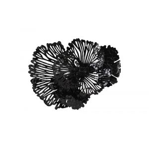 Phillips Collection - Flower Wall Art, Small, Black, Metal - TH107120