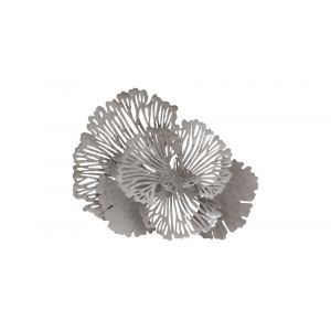 Phillips Collection - Flower Wall Art, Small, Gray, Metal - TH107119