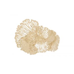 Phillips Collection - Flower Wall Art, Small, Ivory, Metal - TH83083
