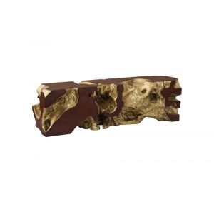 Phillips Collection - Freeform Bench, Gold Leaf, Faux Bois - PH62421