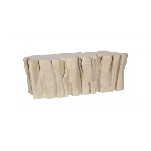 Phillips Collection - Freeform Root Bench, Roman Stone - PH110592