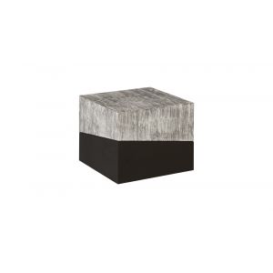 Phillips Collection - Geometry Side Table, Gray Stone - TH97557