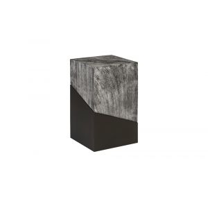 Phillips Collection - Geometry Side Table, Gray Stone - TH97559