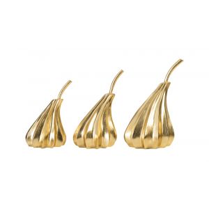 Phillips Collection - Hand Dipped Pears Set of 3, Gold Leaf - PH89118