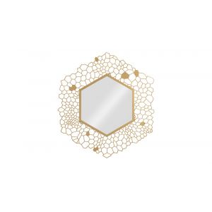 Phillips Collection - Hexagon Honeycomb Mirror Brass - TH107116