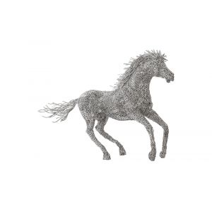 Phillips Collection - Horse Pipe Sculpture, Galloping, Stainless Steel - ID96060