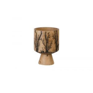 Phillips Collection - Lightning Vase, Mango Wood, Cup Shape - TH97706