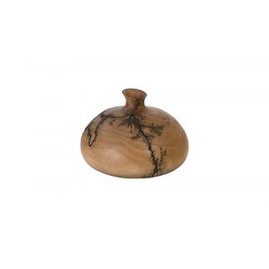 Phillips Collection - Lightning Vase, Mango Wood, Short - TH97707