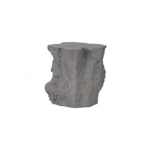 Phillips Collection - Log Side Table, Charcoal Stone - PH104193