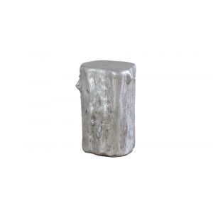 Phillips Collection - Log Stool, Silver Leaf, SM - PH55914