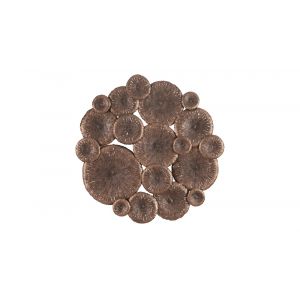 Phillips Collection - Lotus Collage, Round, Copper/Black - TH100853
