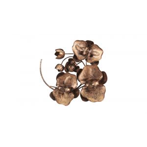 Phillips Collection - Orchid Sprig Wall Art, Small, Metal, Copper/Black - TH100866