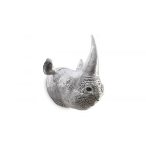 Phillips Collection - Rhino Wall Art, Resin, Silver Leaf - PH67513