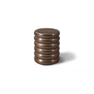 Phillips Collection - Ribbed Stool, Polished Bronze - PH60009