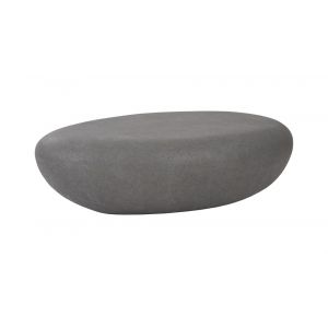Phillips Collection - River Stone Coffee Table, Charcoal Stone, Large - PH104195