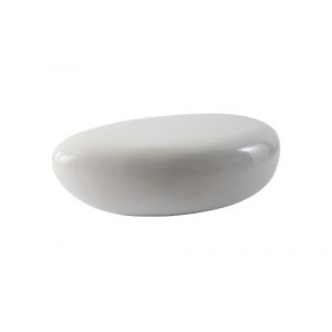 Phillips Collection - River Stone Coffee Table, Gel Coat White, Small - PH67485