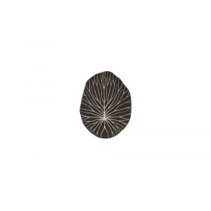 Phillips Collection - Rivulet Wall Tile, Chamcha Wood, Silver Leaf on Black - TH97717