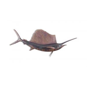 Phillips Collection - Sail Fish Wall Sculpture, Resin, Copper Patina Finish - PH100659