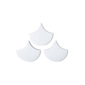 Phillips Collection - Scales Wall Tiles, Glossy White (Set of 3) - PH63664