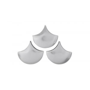 Phillips Collection - Scales Wall Tiles, Silver Leaf (Set of 3) - PH63665